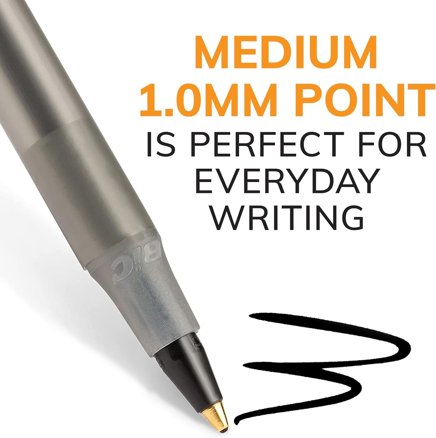 BIC Round Stic Xtra Life Black