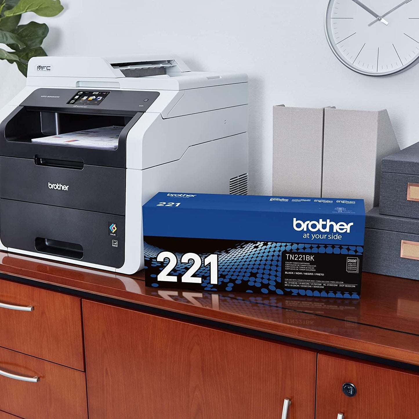 BROTHER TN-221 4 PACK SET(BLACK CYAN MAGENTA YELLOW)