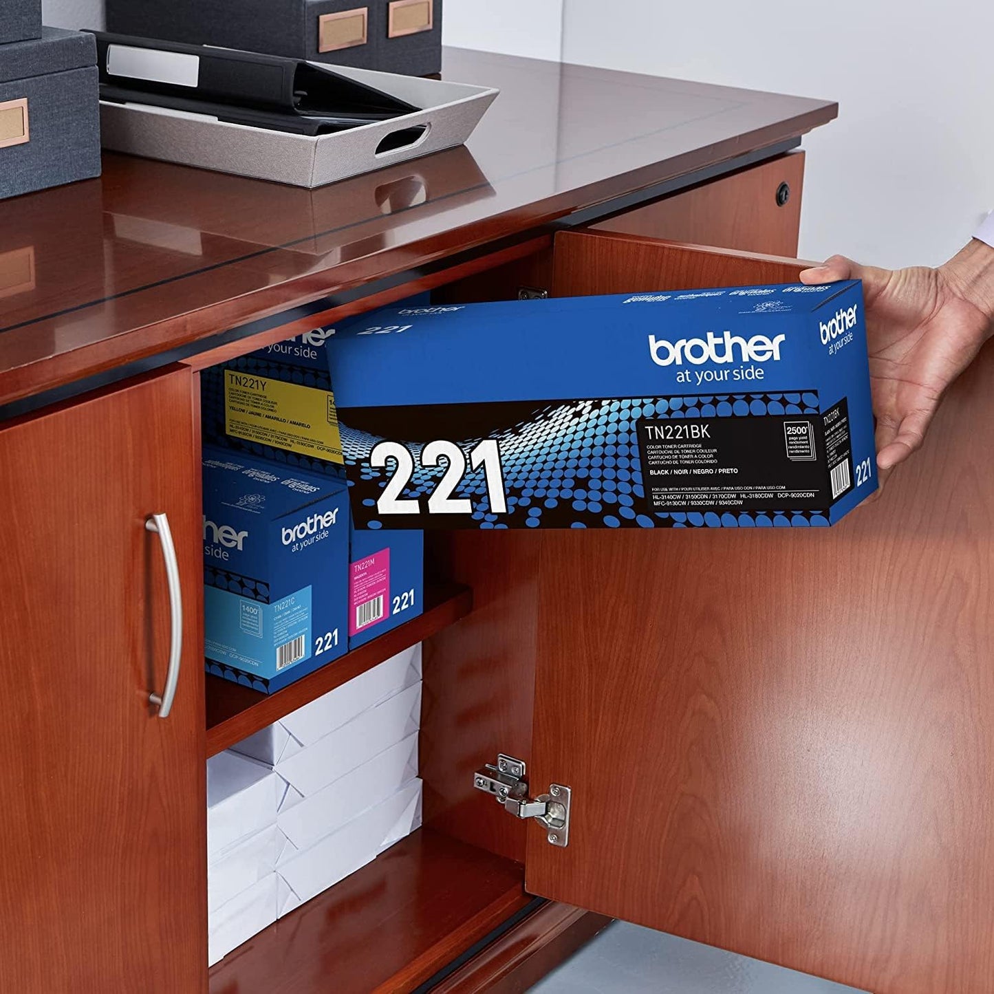 BROTHER TN-221 4 PACK SET(BLACK CYAN MAGENTA YELLOW)