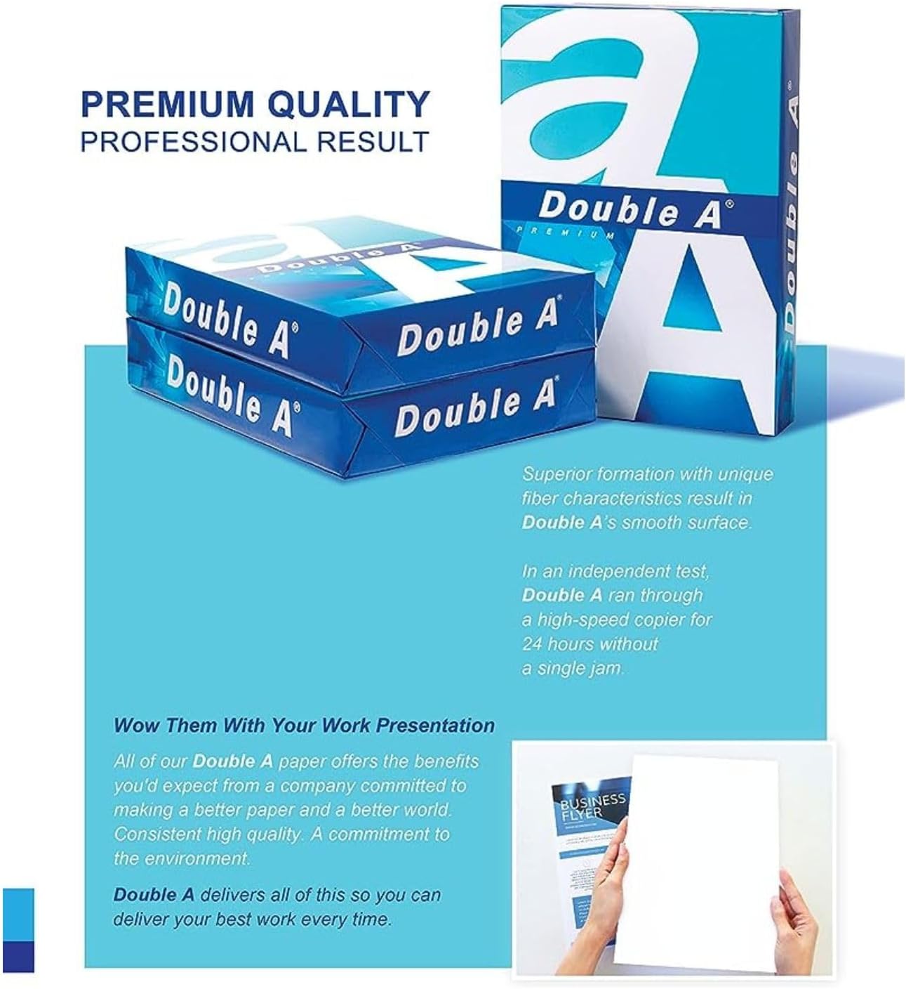 Printing Paper A4 - 500 Sheets - 80GSM- Dimensions 8.3" x 11.7" - White