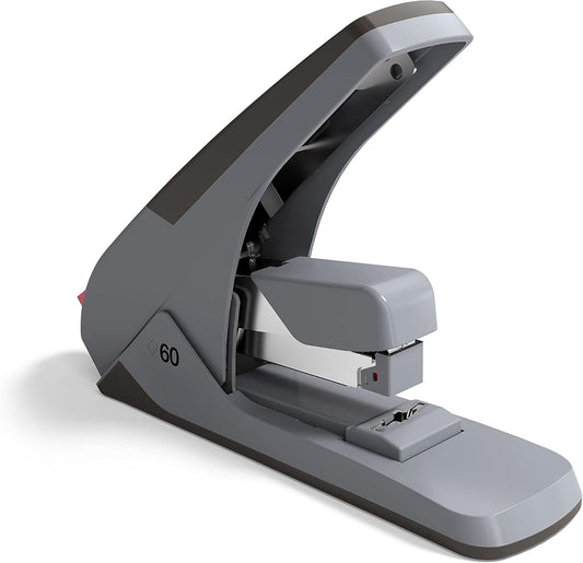 STAPLES TRU RED One-Touch Stapler, 60-Sheet Capacity, Gray/Black