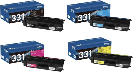 BROTHER TN-331 BLACK CYAN MAGENTA YELLOW