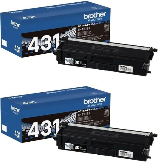 BROTHER TN-431 BLACK 2 PACK