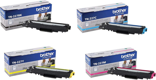 BROTHER TN-227 BLACK CYAN MAGENTA YELLOW SET