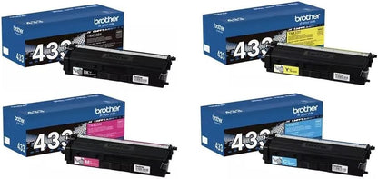 BROTHER TN-433 BLACK CYAN MAGENTA YELLOW SET