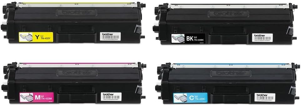 BROTHER TN-433 BLACK CYAN MAGENTA YELLOW SET